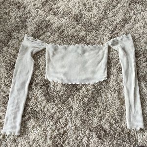Fashion Nova off-the-shoulder crop top